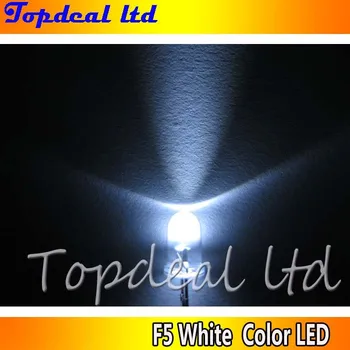 1000 adet 5mm F5 20000mcd beyaz led Lamba Ultra Parlak LED
