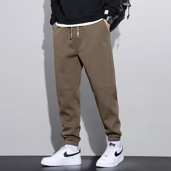 Sulee Harlan ışın ayak Örme Rahat Bileği pantolon Streetwear Erkekler Sonbahar kış sıcak ve Rahat pantolon