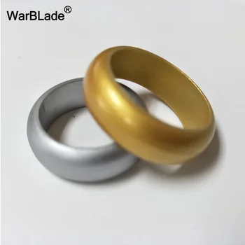 WarBLade 6-12 Boyutu Hipoalerjenik Esnek silikon halka Altın Gümüş Renk Çevre Kauçuk Parmak Yüzük Erkekler Kadınlar İçin
