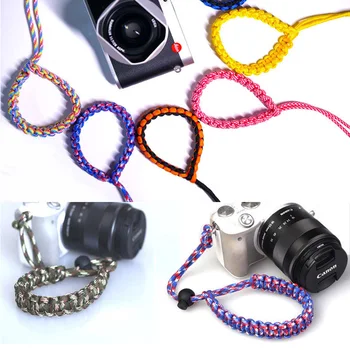 Roadfisher Kamera bileklik Kayışı Paraşüt Asılı Halat Canon Nikon Sony İçin A7M3 A9 Pentax Fujifilm Leica DSLR SLR Aynasız