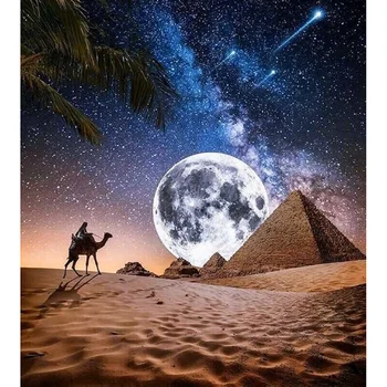 DıY 5D mehtap Mısır piramidi Uzay Galaxy Tam Elmas Boyama çapraz dikiş kitleri sanat Doğal 3D boya elmas