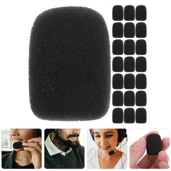 24 Adet Kulaklık Kapağı Mikrofon Kapakları Köpük Yaka Ön Cam Sünger Kulaklık