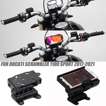 Yeni USB Şarj Telefon Navigasyon Braketi Motosiklet telefon tutucu yuvası Ducati Scrambler 1100 Spor 2017 2018 2019 2020 2021